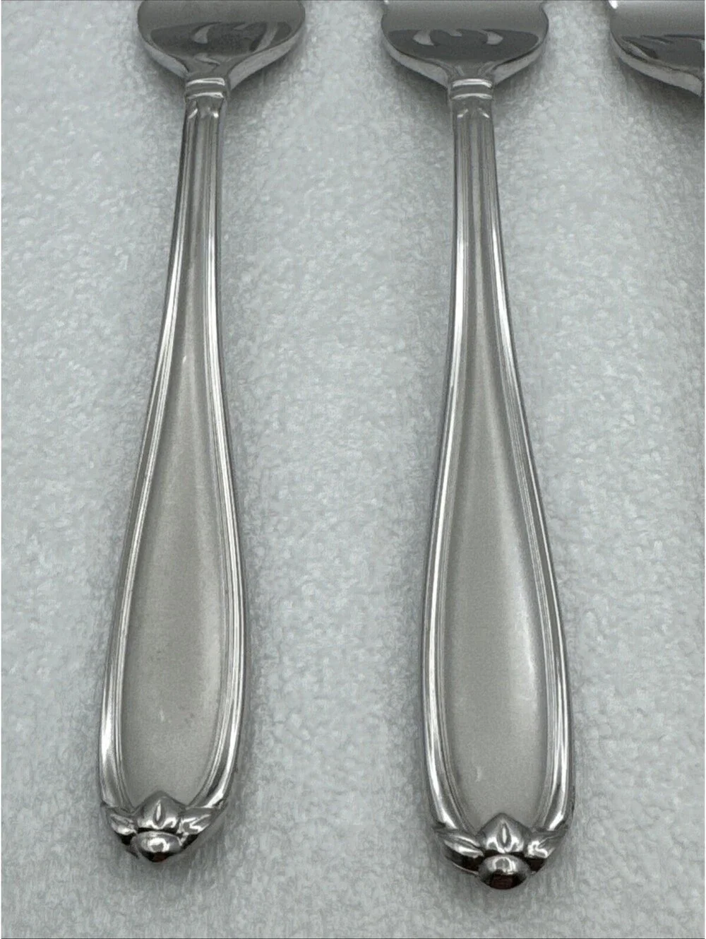 Set Of 4 Princess House BARRINGTON Salad Forks 18/10 Stainless Flatware 7”